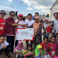 Telkomsel Kembali Berikan Bantuan Ke Pengungsi Gempa Lombok gempa lombok