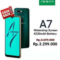 Beli OPPO A7 Sekarang, Dapat CashBack Rp400 Ribu oppo A7