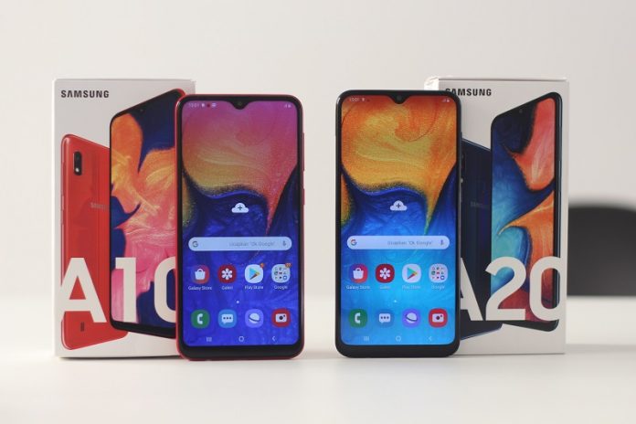 Samsung Galaxy A10 vs A20 Samsung Galaxy A10 vs A20