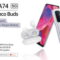 Baru! OPPO A74 (5G) Dijual Eksklusif Cuma di Shopee, Ada Cashback! OPPO A74 5G Flash Sale Bundling W12
