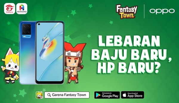 Dapat OPPO A54 Gratis, Cuma dengan Main Game Fantasy Town
