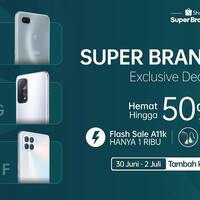 Harga Diskon Hingga 50% di OPPO – Shopee Super Brand Day harga diskon di OPPO Shopee Brand Day Promotion