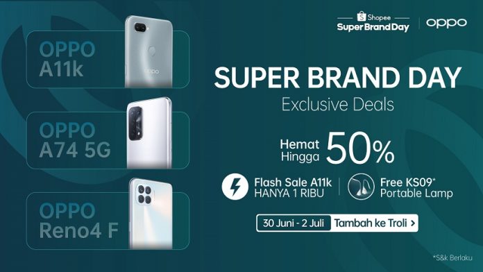 harga diskon di OPPO Shopee Brand Day Promotion