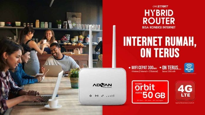ADVAN KERJA SAMA STRATEGIS BERSAMA TELKOMSEL LUNCURKAN ORBIT CPE HYBRID ROUTER