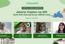 Di Jakarta Hajatan ke-495, Tokopedia Ajak Masyarakat Dukung UMKM Lokal Jakarta Hajatan ke-495, Tokopedia DUkung UMKM Lokal (1)