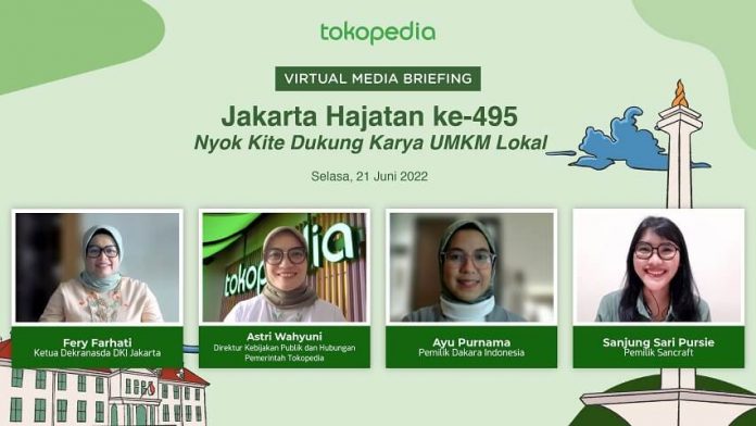 Jakarta Hajatan ke-495, Tokopedia DUkung UMKM Lokal (1) Jakarta Hajatan ke-495, Tokopedia DUkung UMKM Lokal (1)