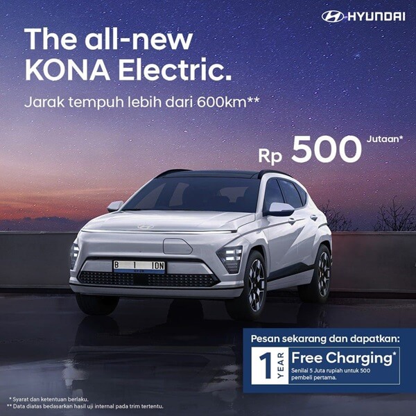 Mobil Listrik Hyundai All-new KONA Electric (1) Mobil Listrik Hyundai All-new KONA Electric (1)