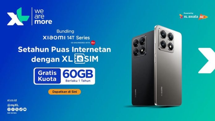 Bundling eSIM XL dengan Xiaomi 14T Series, Dapat Kuota 60GB Selama 12 Bulan (1)