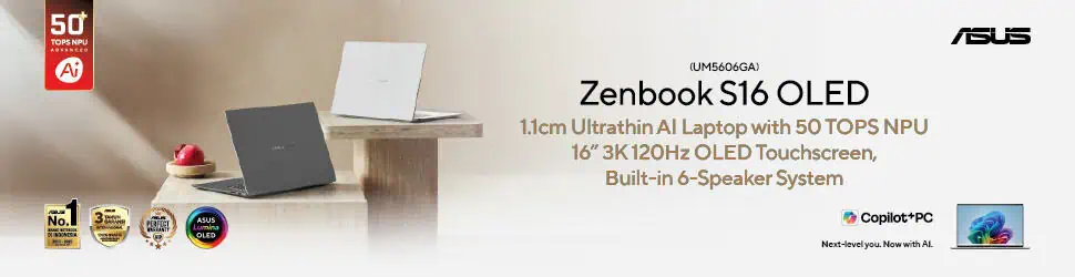 Iklan Asus zenbook s 16 um5606